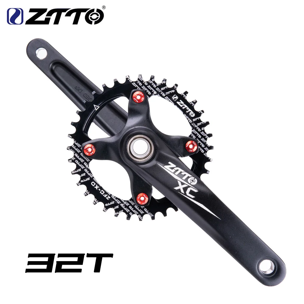 ZTTO MTB шатун 170 мм кривошипный 1X система Звездочка одна цепь узкий широкий 104 BCD для 1*11 1*10 горный велосипед - Цвет: Crankset 32T