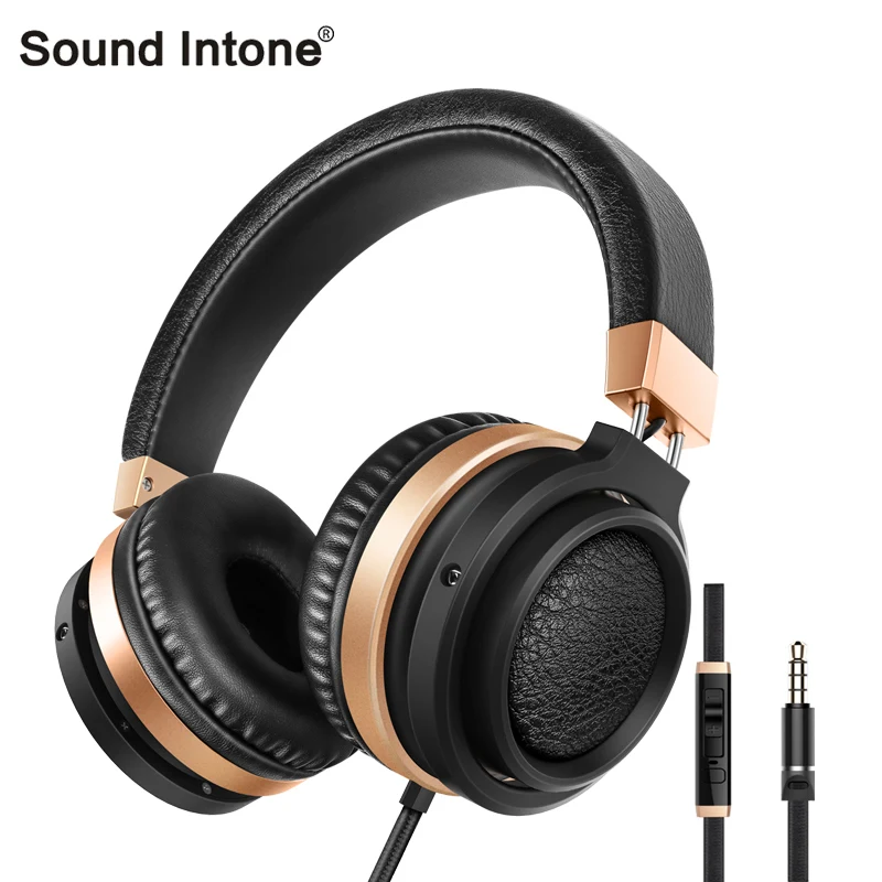 Sound Intone C9 wired headphones Stereo Bass Over ear headset Volume