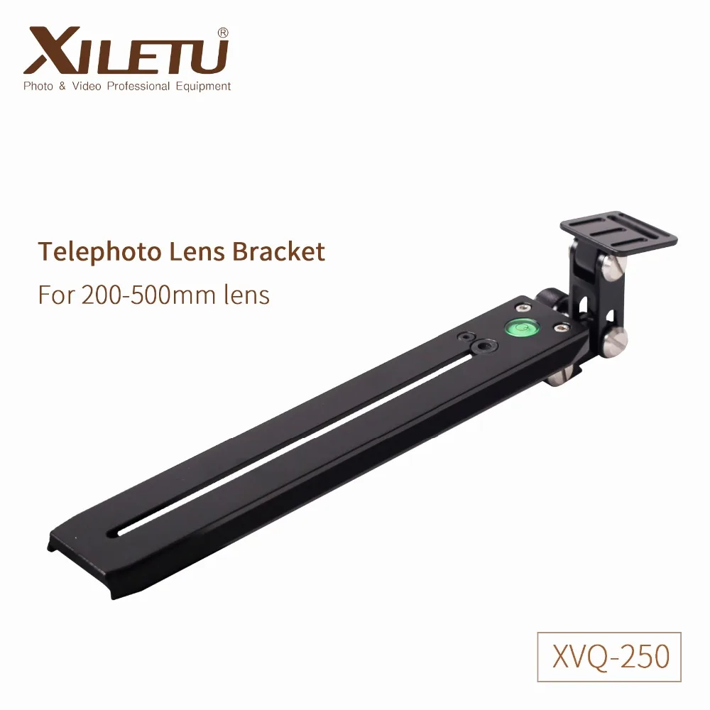 XILETU XVQ-250 длиннофокусный объектив кронштейн адаптер штатива Моноподы Для 200 мм-500 мм объектив Интерфейс винт 1/4 '-3/8 дюйма