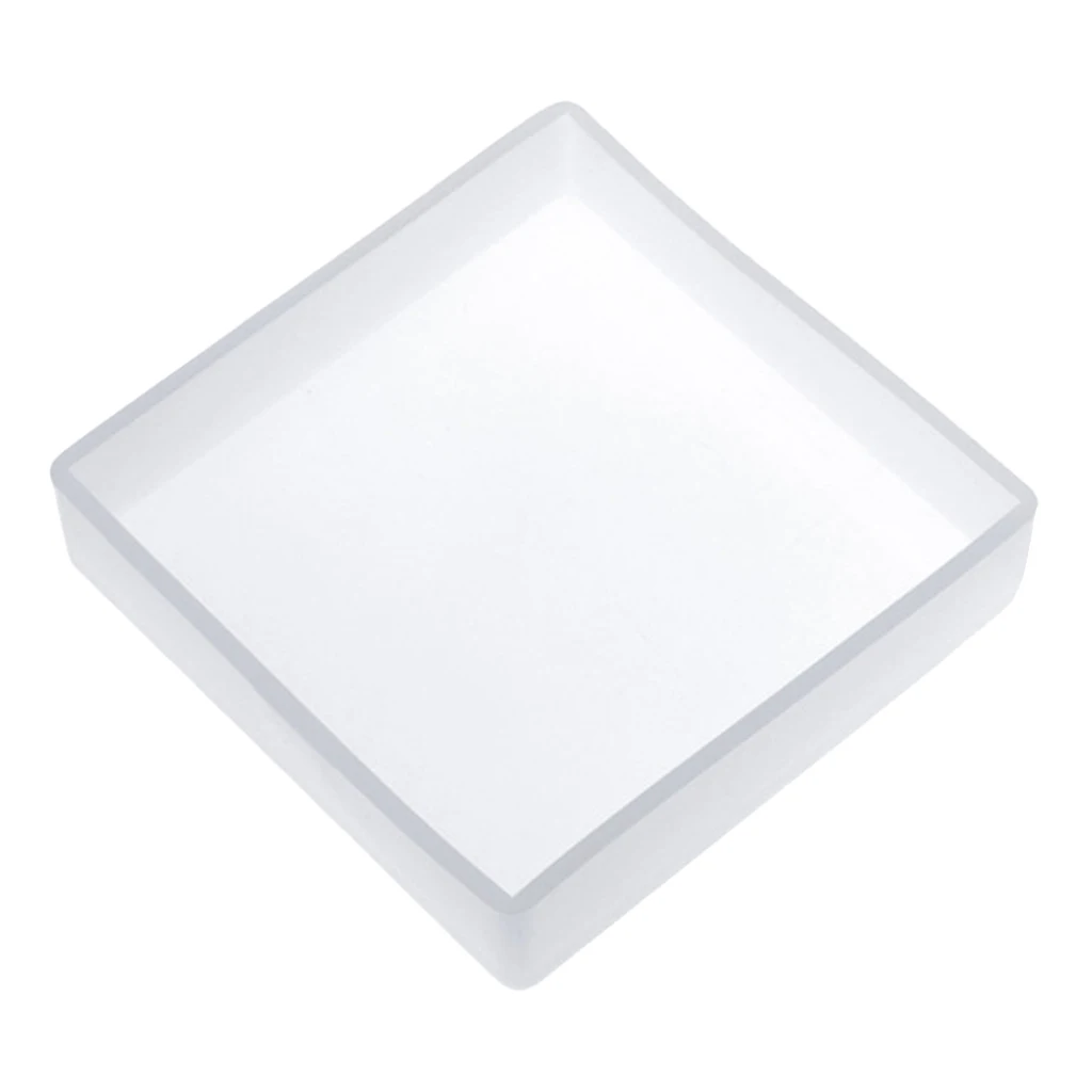 2 sets Silicone Mold Round/Square Mould for DIY Jewelry Coaster, Decorative Crafts Making Supplies for Home Party Decor DIY 