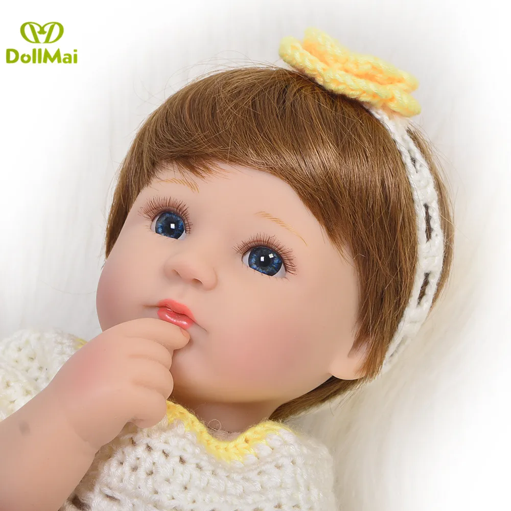 

Boneca reborn menina 43cm silicone reborn baby doll lifelike girl newborn babies toddler doll for child bebe gift reborn bonecas