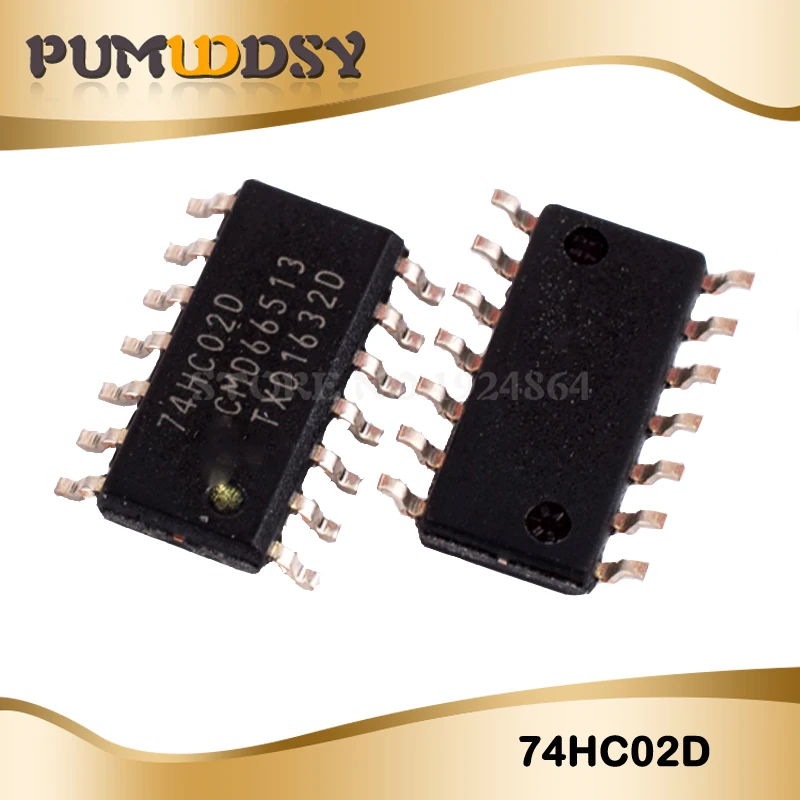 

10pcs/lot New 74HC02D 74HC02 SOP14 Logic Chip IC NOT Gate CMOS