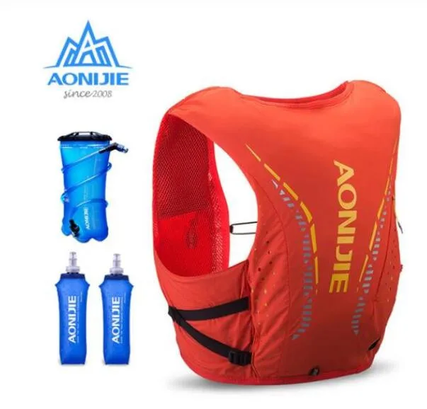 

AONIJIE 10L Running Marathon Race Backpack Hydration Pack Rucksack Bag Vest Harness Water Bladder Hiking Camping Men Women