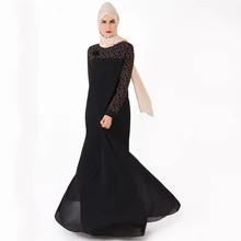 Мусульманское платье-Абая Исламская Костюмы для Для женщин Малайзии джилбаба Djellaba халат мусульманин турецкий баю кимоно кафтан туника 9216