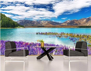 

Custom mural 3d photo wallpaper Lavender landscape home decor painting 3d wall murals wallpaper for living room walls 3 d