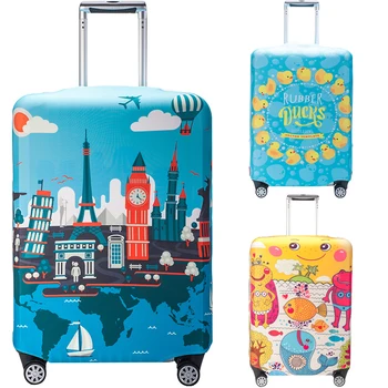 

Thicker Travel Suitcase Protective Cover Luggage Case Travel Accessories Elastic Luggage Dust Cover Apply to 18''-32'' Suitcase