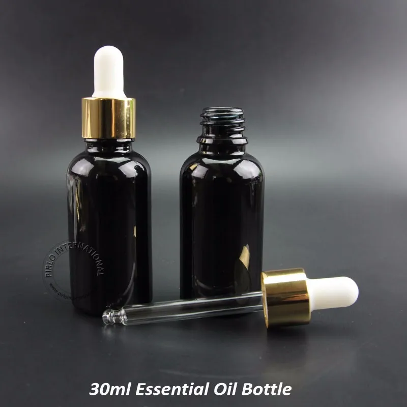 

20pcs/Lot Wholesale 30ml Essential Oil Bottle Glass White Cap Dropper Small Container Empty Cosmetic Refillable Travel Packaging