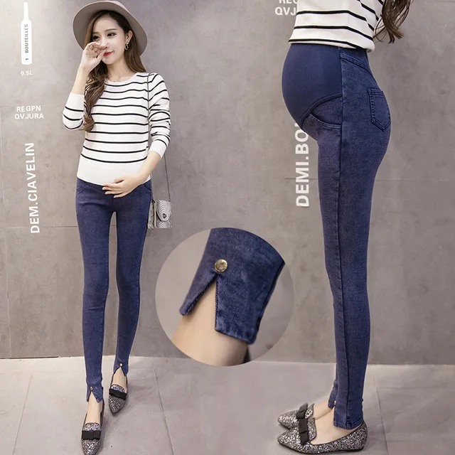 2017 Maternity Jeans Pants For Pregnant Women Elastic