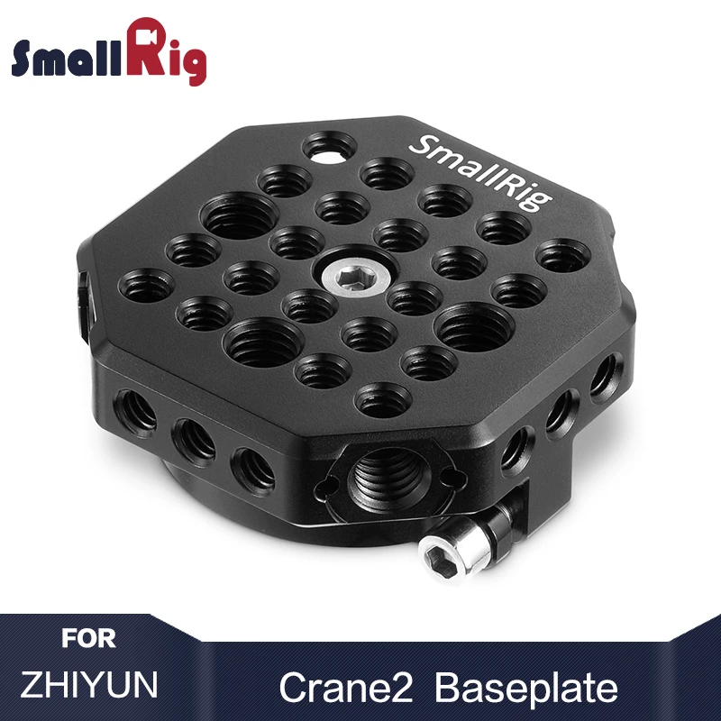 

SmallRig Camera Stabilizer For Zhiyun Crane2 gimbal Multifunctional Baseplate W/ 1/4 3/8 Thread Holes for accessory attach 2120