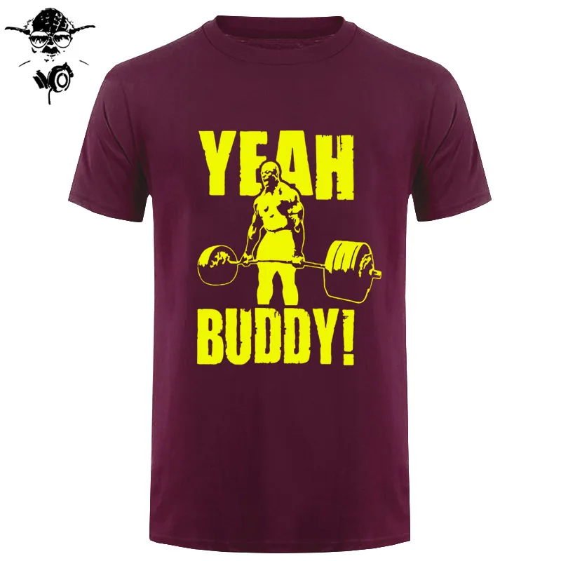 Мужская футболка да Бадди Ронни Коулман бодибилдинг Повседневная футболка с короткими рукавами одежда с круглым вырезом футболка из хлопка с принтом
