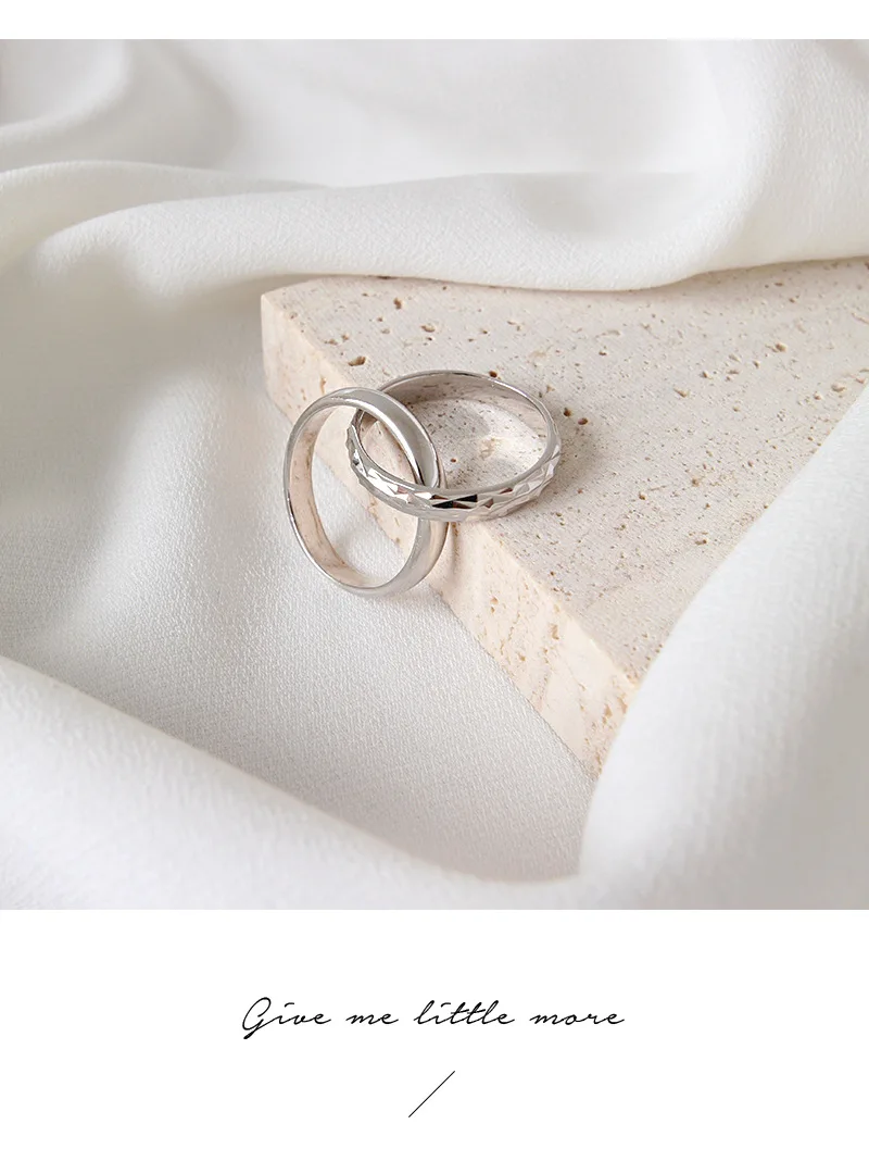 SHANICE, Настоящее серебро 925 пробы, Открытое кольцо, двойные круги, твердое серебряное кольцо, женское популярное кольцо, очаровательное ювелирное изделие, подарок на день Святого Валентина