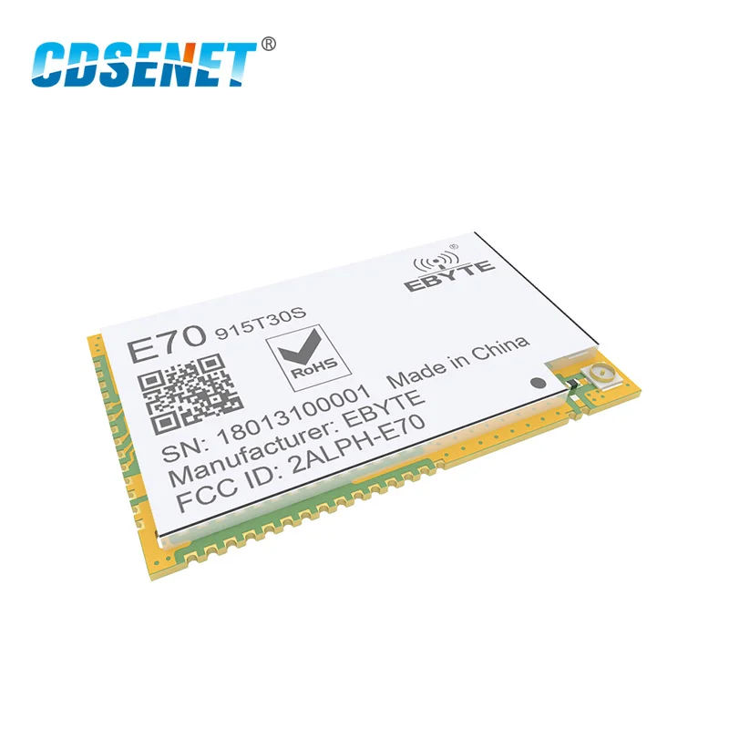 CC1310 SMD 1 Вт приемопередатчик беспроводной rf модуль 915 МГц CDSENET E70-915T30S 915 МГц передатчик приемник для антенна IPX CC1310 SMD 1 Вт приемопередатчик беспроводной rf модуль 915 МГц CDSENET E70-915T30S 915 МГц передатчик приемник для антенна IPX