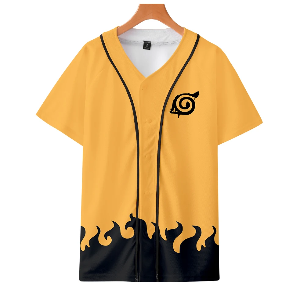 Наруто Узумаки Наруто одежда cos Горячая нижняя рубашка осень с коротким рукавом Бейсбол унисекс пара любовь родитель-ребенок