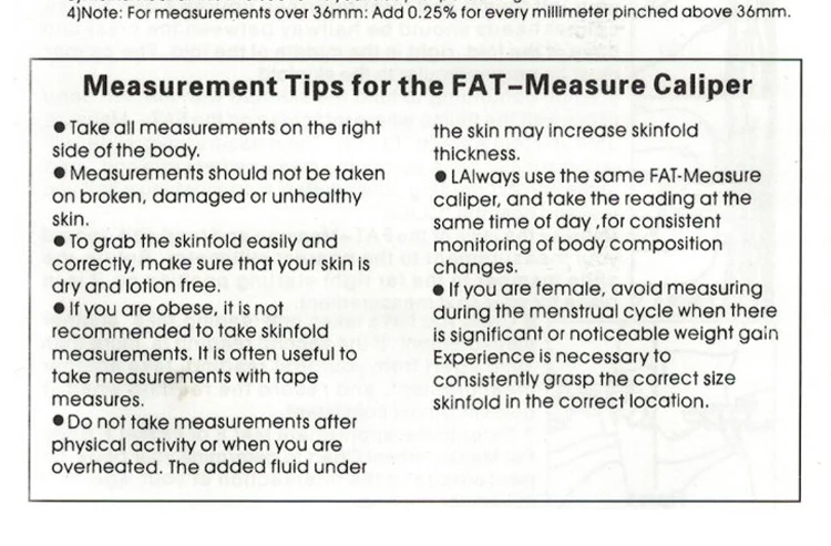 Боди домашний личный тест на потерю жира калькулятор штангенциркуль зажим для фитнеса инструмент для измерения жира тонкая Таблица Skinfold тест инструмент для здоровья