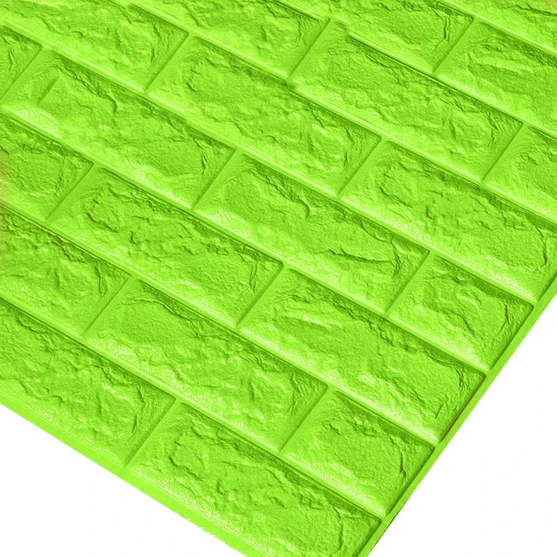 1 шт водостойкие настенные наклейки 3D для детской комнаты домашний Декор Гостиная для ТВ фоновое покрытие стен DIY самоклеющиеся - Цвет: green 3 60x30cm