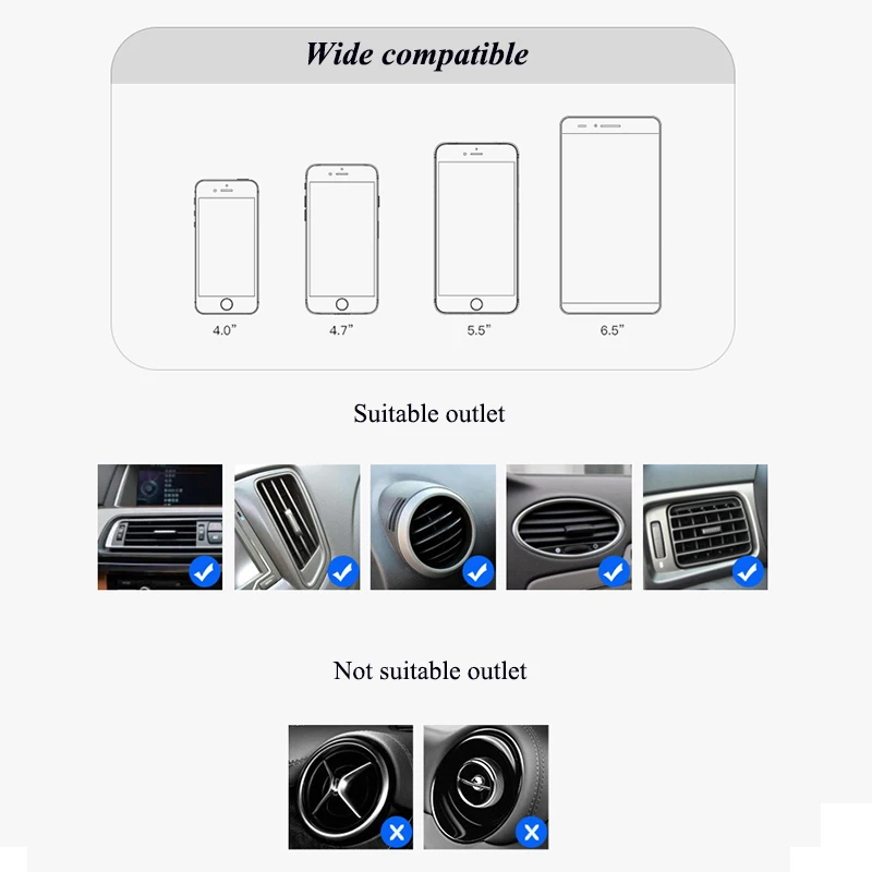 06Magic Auto Clamp Car Wireless Charger 10W Fast Charging Mount 