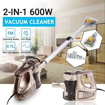 

220V Wired Handheld 2 in 1 Home Charging Vacuum Cleaner Cyclone Filter Carpet Sweep Dust removing mites 3.5m Power Cord