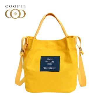 

Coofit Preppy Style Canvas Style Girls Shoulder Bag Mini Fashion Casual Magnetic Snap Handbag Small Crossbody Bags For Daily Use