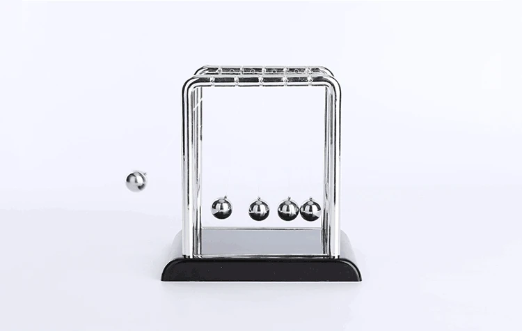 

Newtons Cradle 5 Pendulum Balls Steel Science Physics Kinetic Energy Sculpture - Fun Gadgets Metal Ball Pendulum