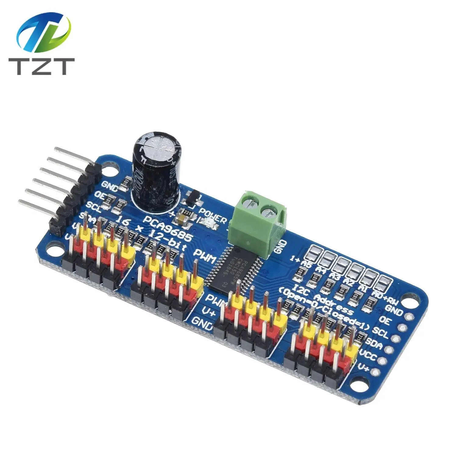 Завеса 16-канальный 12-битная ШИМ сервопривод-I2C интерфейс-PCA9685 для Arduino Raspberry Pi DIY Servo Щит модуль Servo Щит