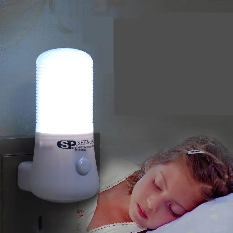 Светодиодный ночник прикроватная лампа настенная розетка лампа ЕС/США вилка AC 110-220 В домашнее украшение лампа для детской спальни