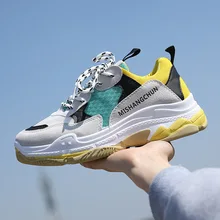 Женская Осенняя прогулочная обувь; тройные классические кроссовки с дышащей сеткой; зимние спортивные кроссовки для бега; Eur35-40