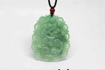 

Medallion of natural yu A goods wave flower hollow out the mythical wild animal fortune to ward off bad luck