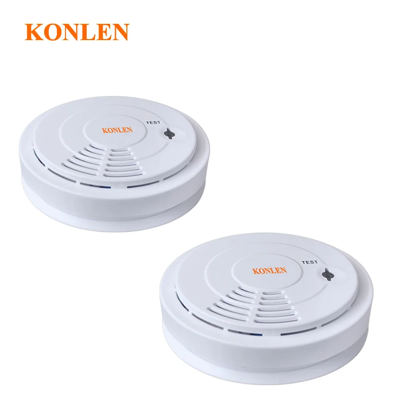 

KONLEN Standalone 433MHZ Wireless Smoke Detector Ceilings Fire Sensor Or Work With Alarm System For Home Security