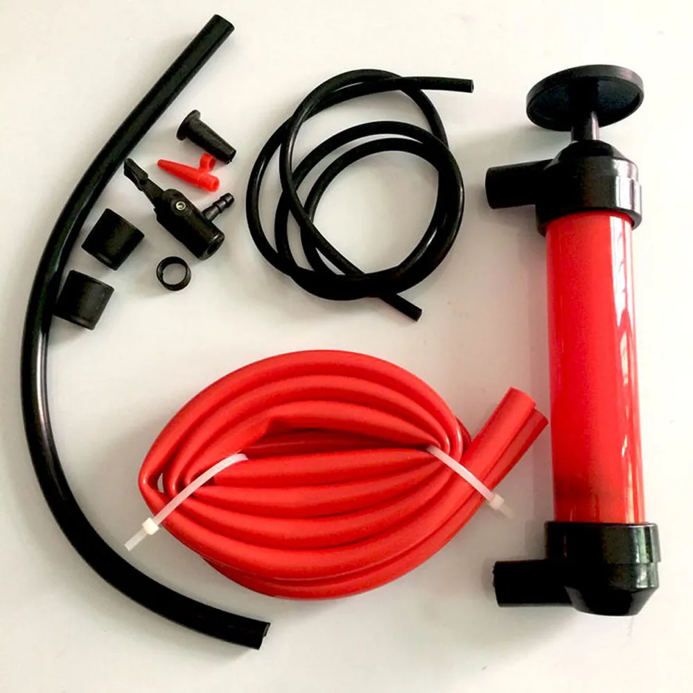 

5L/min Portable Manual Oil Pump Siphon Tube Car Hose Fuel Gas Extractor Transfer Sucker Inflatable Pump Siphon Pump
