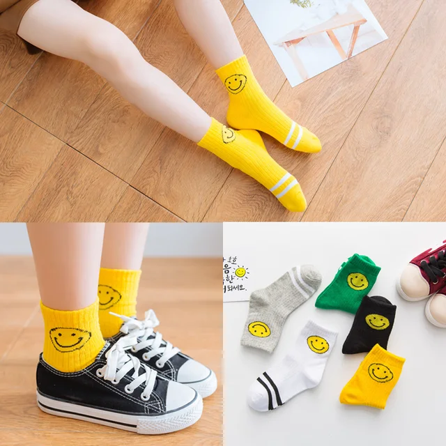 High Quality 5 Pairs Socks Set New Fashion Happy Kids Soft Sock Baby Boy Girl Cotton Sock Children's Socks For Women Miaoyoutong 6