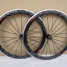 Twill bike wheelset carbon Wheelset Clincher road bike bicycle wheels 23mm Alloy Carbon Wheelsets with powerway R36 hubs