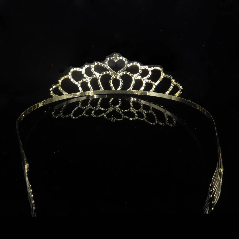 Ainamaisi Новая мода Золотая Корона свадебная тиара гребень украшение для волос с кристаллами диадемы и короны для девочек свадебные аксессуары для волос