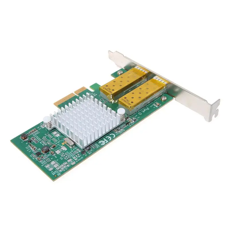 

2019 NEW Intel I350 Chip PCI Express Dual Port Gigabit Ethernet Network Adapter Card Fiber Optical Server
