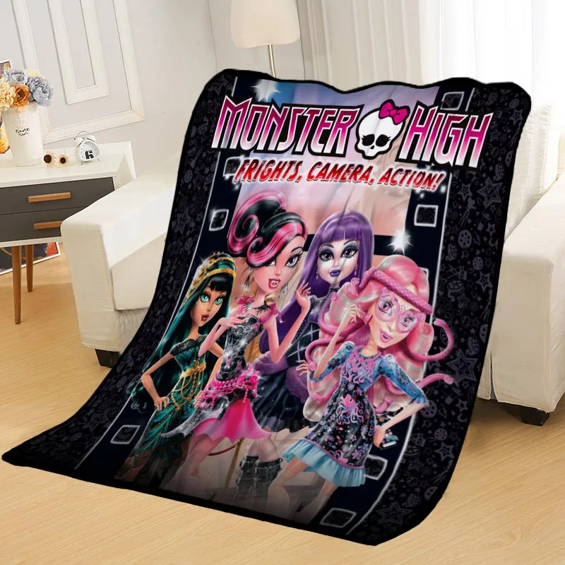 Одеяла на заказ изготовленные на заказ одеяла Monster High мягкие TR DIY ваше изображение дропшиппинг пледы путешествия одеяло - Цвет: Blanket 14