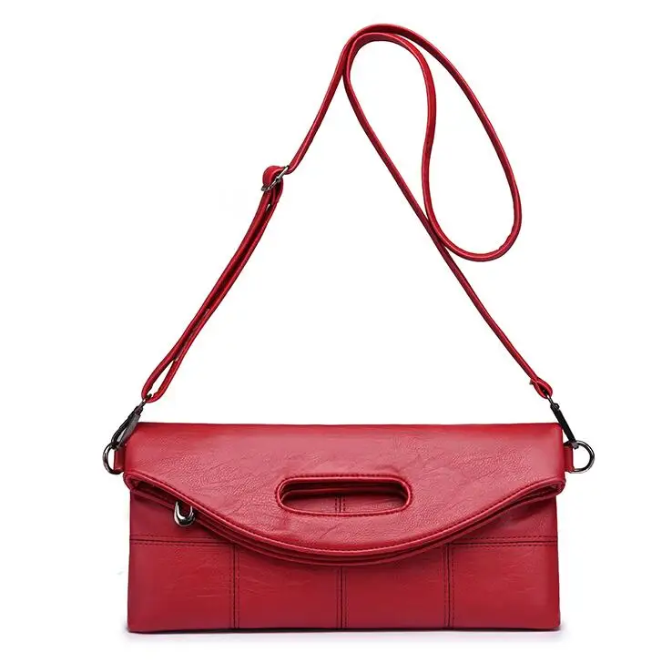 Anawishare женский дневной клатч через плечо сумка для женщин курьерские сумки на плечо женские кожаные сумки вечерние сумки - Цвет: red 2