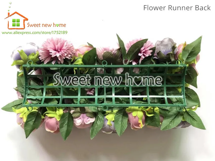 Artificial Rose Flower Wall for Wedding Flowers Runner Decoration GY611-7