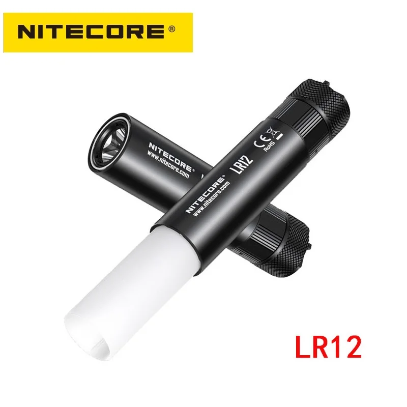 Оригинальный светодиодный фонарик NITECORE LR12 2 в 1 дизайн CREE XP L HD V6 1000 люмен на