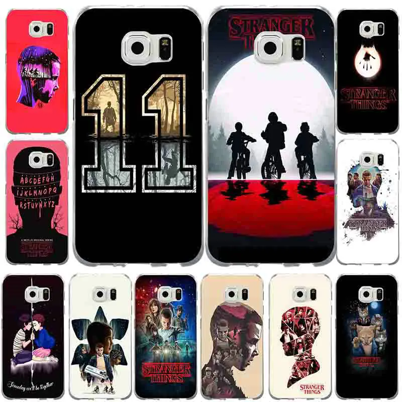 

For Samsung Galaxy S9 S8 Plus S5 S6 S7 EDGE Transparent Soft Silicon Phone Case Shell Stranger Things Lights for Samsung S9 Case