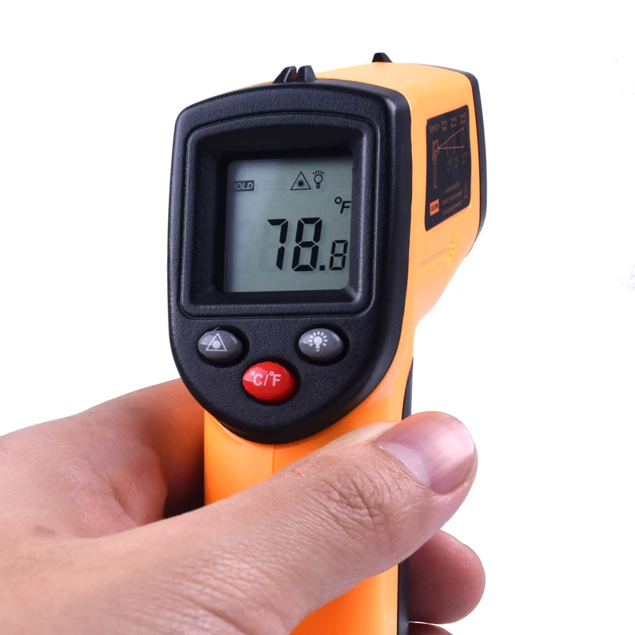 

GM320 Digital Laser LCD Display Non-Contact IR Infrared Thermometer -50 to 380 C Car Diagnosis and Maintenance Auto Temperature