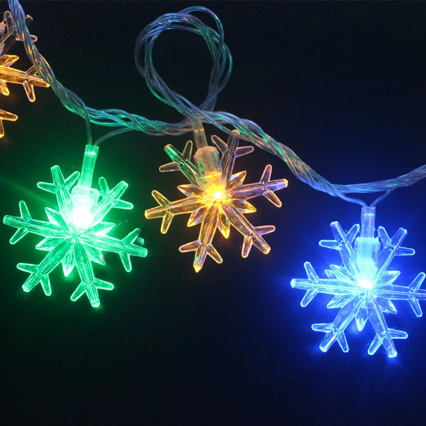 IKVVT LED 10M 100LEDS Fairy String Garland Christmas Tree Curtain Snow Outdoor Home Decorative Curtain Lights Luces Led Lamp IKVVT LED 10M 100LEDS Fairy String Garland Christmas Tree Curtain Snow Outdoor Home Decorative Curtain Lights Luces Led Lamp