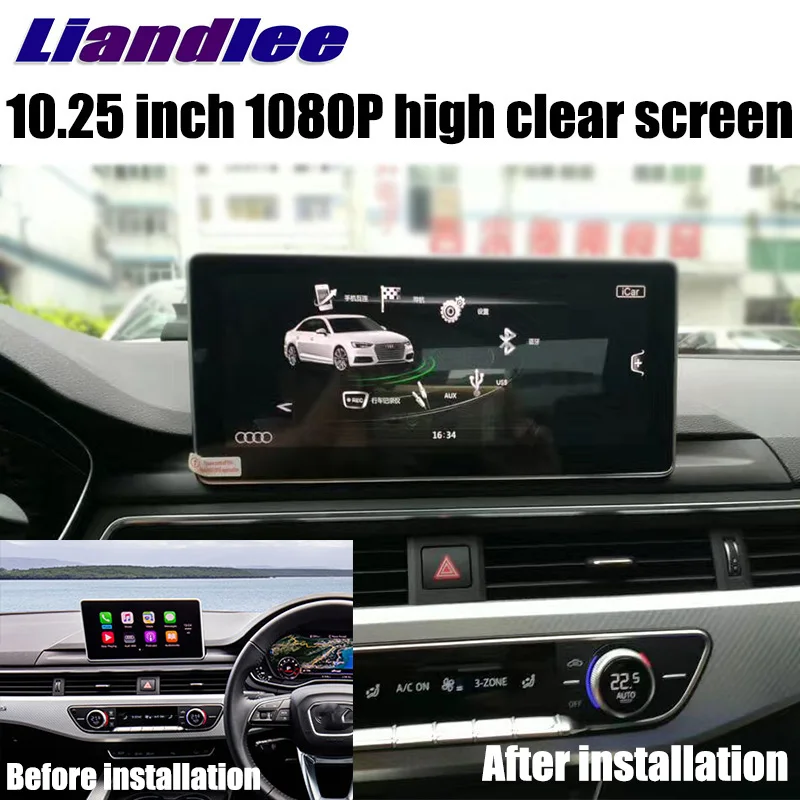 Liandlee Car Multimedia Player NAVI 10.25 inch For Audi A5 F5 S5 RS5 2016~2018 Original car style Radio Stereo GPS Navigation 4