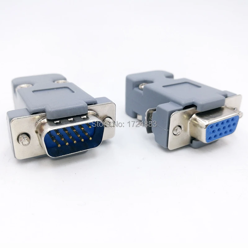 Conector DB15, conector tipo D, adaptador de puerto de agujero de 15 Pines, de tornillo hembra y macho + DP15|plug connector|plug socket connectorplug adapter connector -