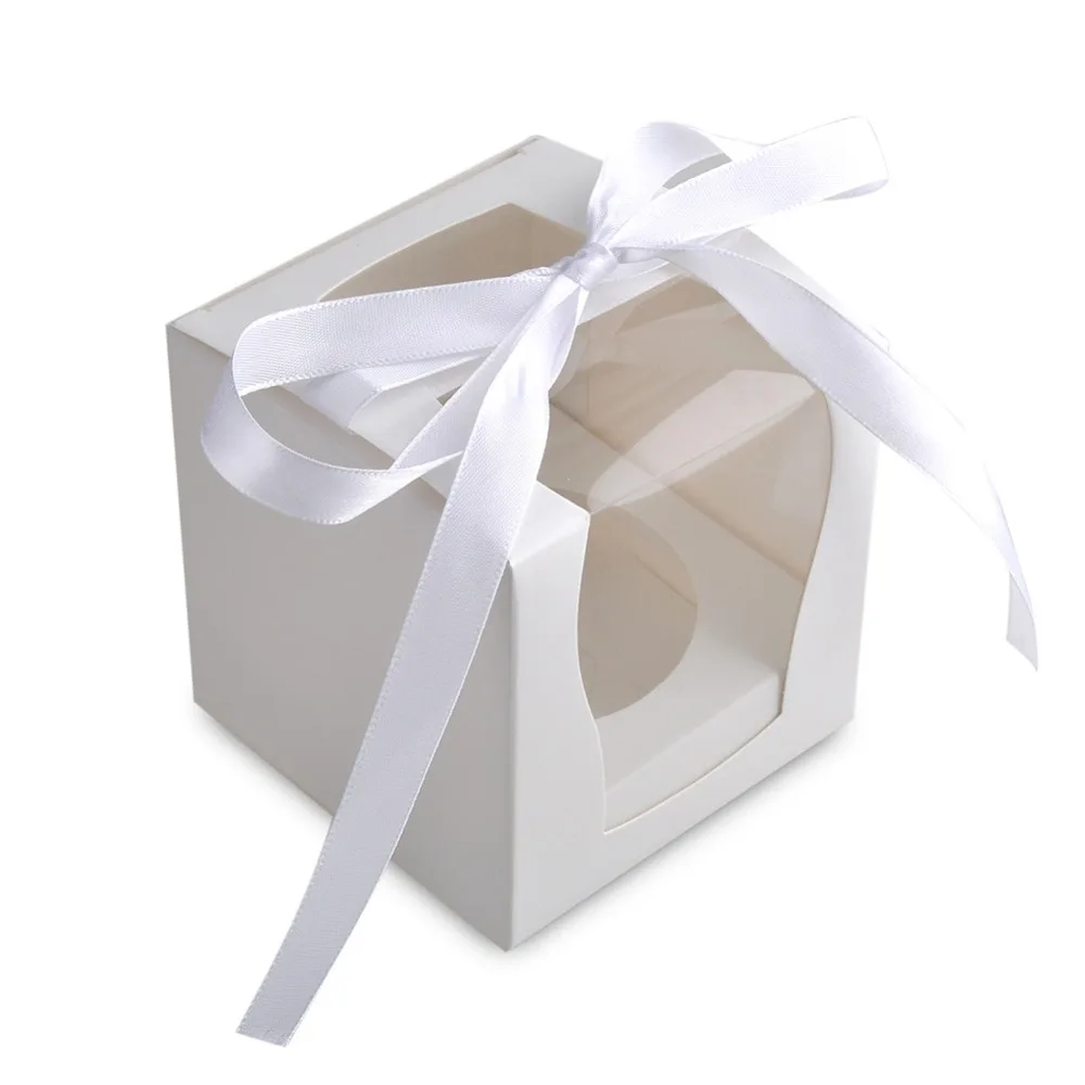 

12 pcs/set DIY Cupcake Boxes Pudding Case for Christmas Wedding Birthday Shower Party Favor Boxes