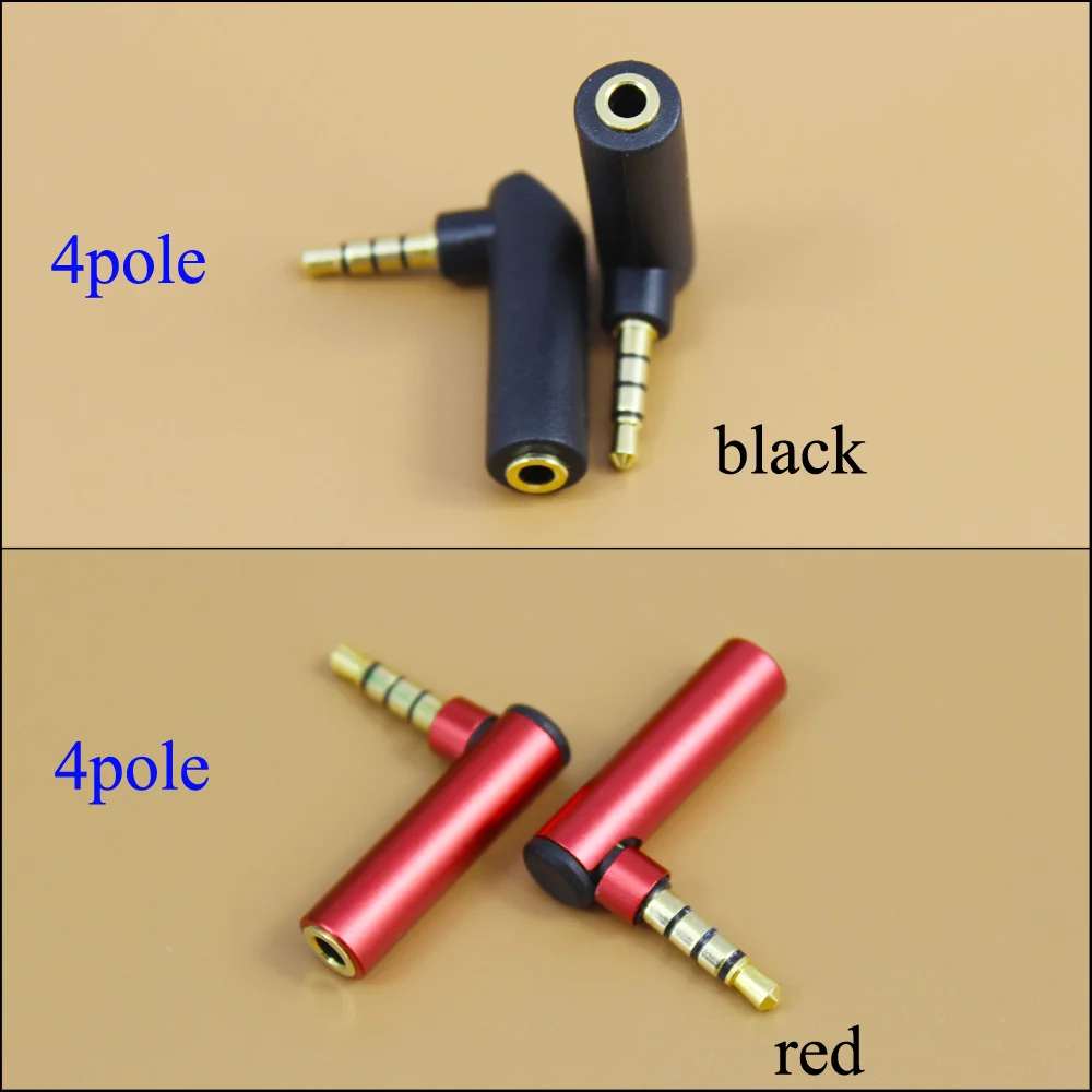 

3.5mm Headset earphone Jack Audio Connector Male Turn Female Adapter Headphone Plug Right Angle 90 Degree Elbow L-type Adapter