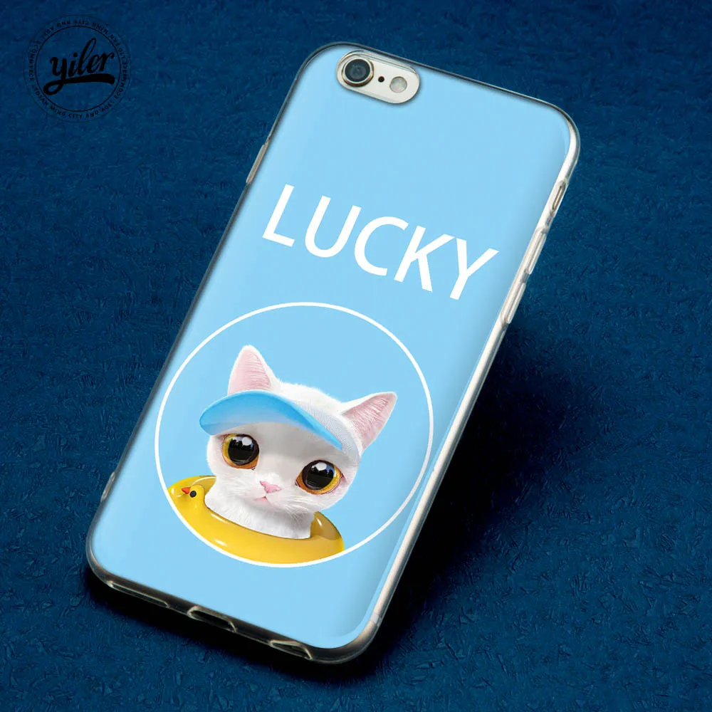 Модный чехол Lucky Dog Pink Cat Coque чехол для iPhone 7 для iPhone XS Max чехол для iPhone 6 S Чехол 7 plus 5 5S SE 8 6 7 X чехлы - Цвет: 01