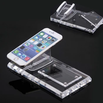 

Acrylic security clear Iphone stand holder for phone shop anti-theft display
