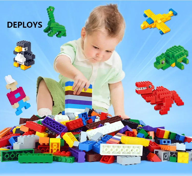 1000 pcs Bulk Bricks Blocks Compatible With Legoe Sets DIY Building