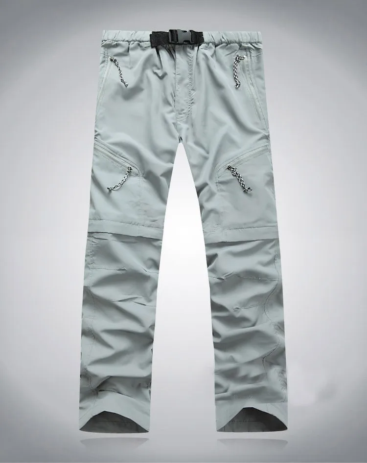 

Men Summer Removable Pants Outdoor Quick Dry Pants UV Protection Pants Breathable Fishing&Hunting Pants Male