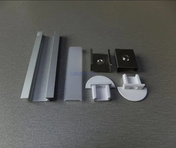 

Free Shipping 2000mmX22mmX5.9mm 1M 2M LED Extrusion Aluminum Profile for led strip light with Cover and fittings 50pcs/lot