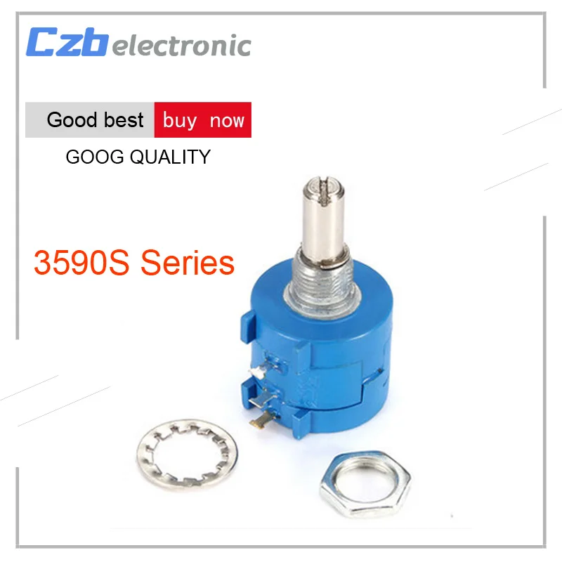 Potentiometer 20 Kohm 2W Potenziometro Multigiro Lineare a Filo model 3590
